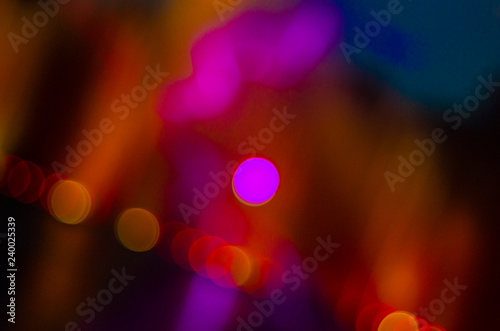 blurred glare of night colored lanterns © Максим Галінский
