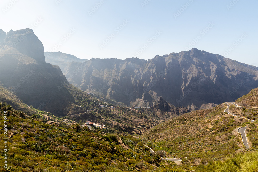Masca Dorf im Teno Gebirge auf Teneriffa, Kanarische Inseln, Spanien