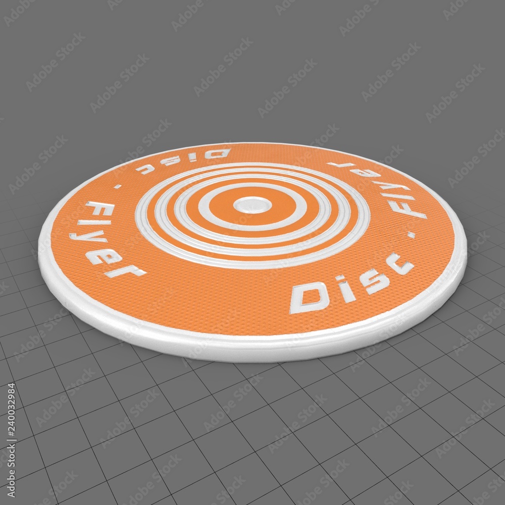 Flying disc Stock 3D asset | Adobe Stock