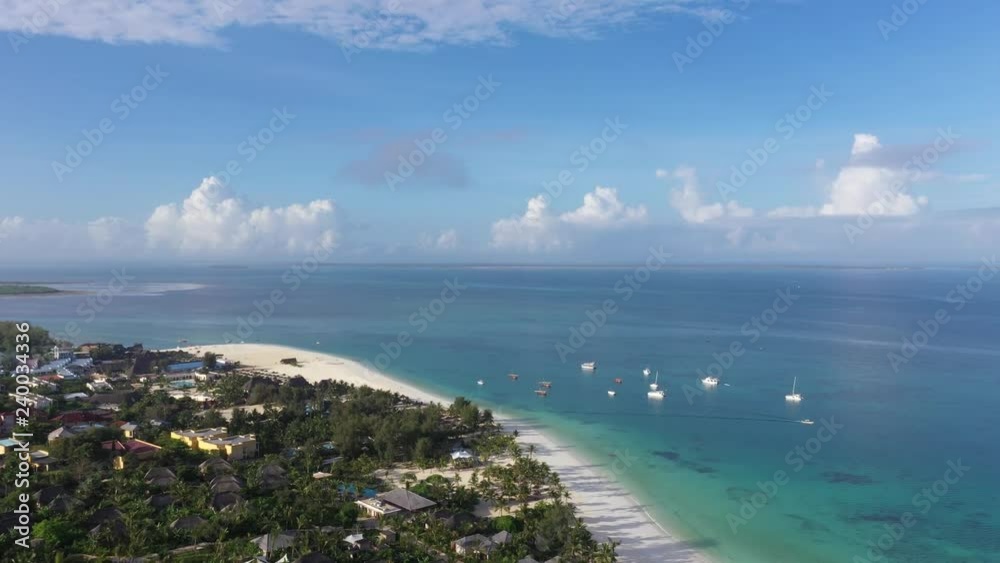 video bird eyes view in Zanzibar beach video bird eyes view in Zanzibar beach