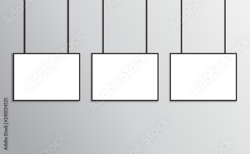 Posters mockup black frame ...
