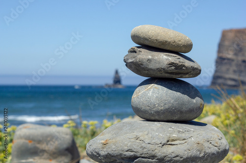 Balanced Rocks by Beach
