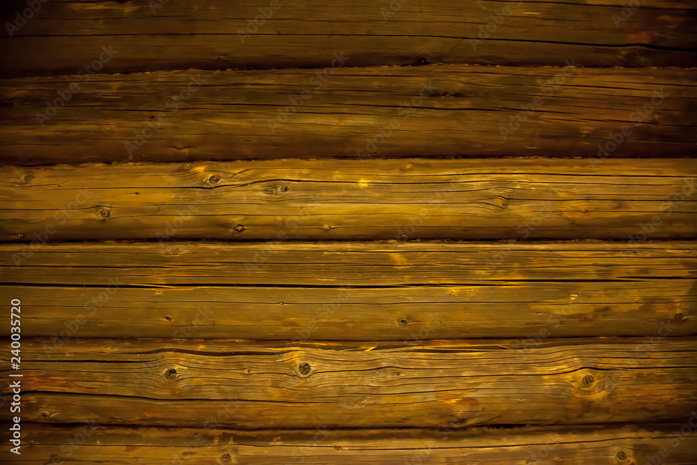 Naklejka premium Wood texture background old panels. many fibers, branches.
