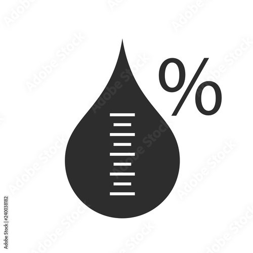 Air humidity vector icon