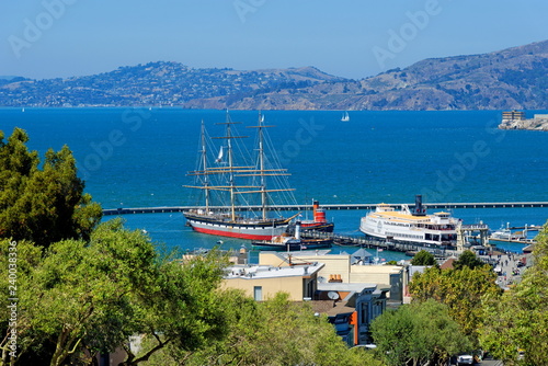 Hyde Pier mit Segelschiff, San Franzisko photo