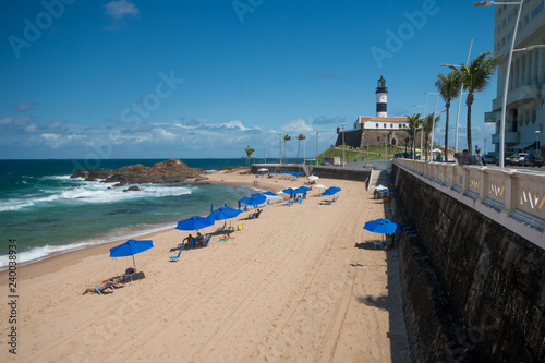 Wallpaper Mural Salvador Bahia - Beach with Barra Lighthouse in the background Torontodigital.ca