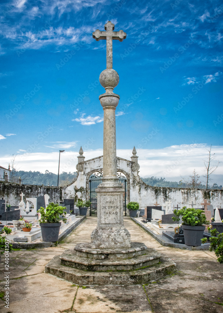Portugal Cemetery and Blue Sky