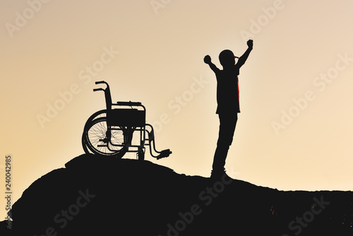 barrier-free, disabled, freedom, expression, creative, unusual, extraordinary, emotion, silhouette, sunset, horse, sky, animal, camel, nature, sun, cowboy, desert, sunrise, people, illustration, camel