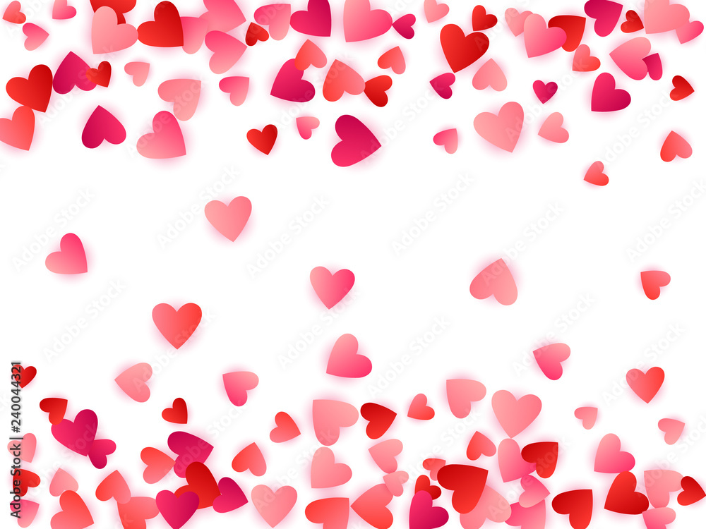 Red flying hearts bright love passion vector background. Red flying hearts bright love passion vector background.
