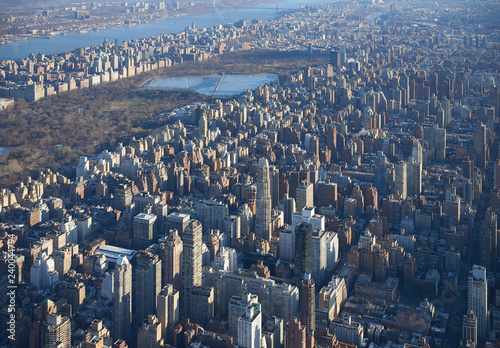 High above New York City