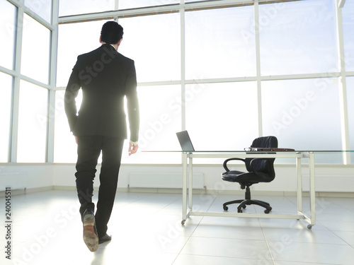modern businessman in a spacious office