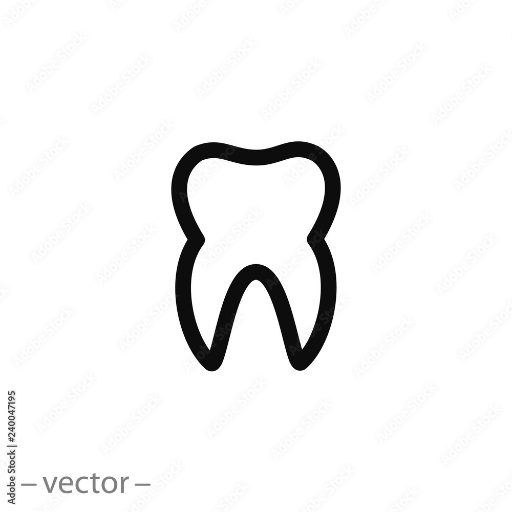 Tooth icon vector Tooth icon vector