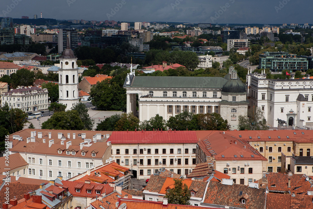 Cityscape of Vilnius with Cathedral Basilica Cityscape of Vilnius with Cathedral Basilica