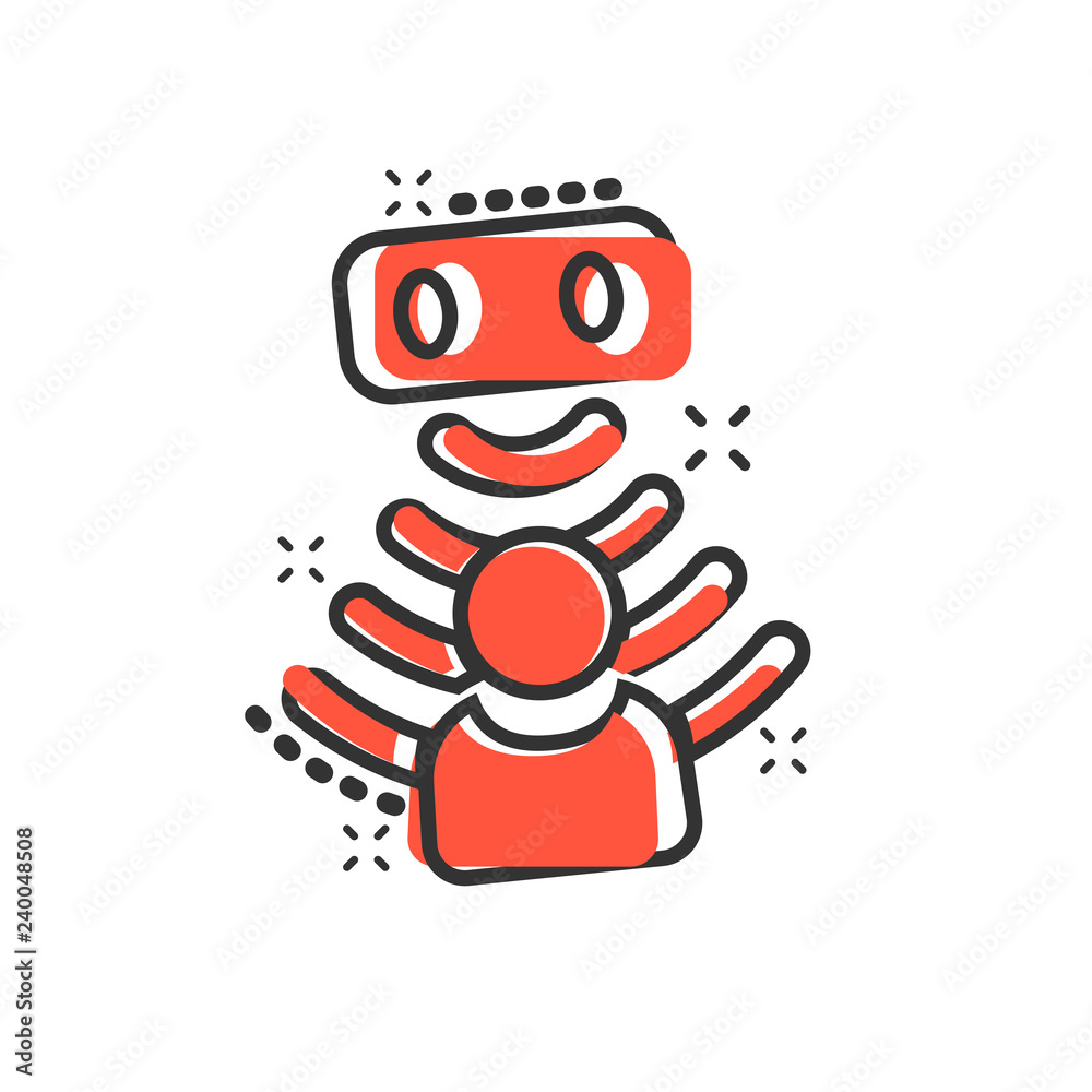 Motion sensor icon in comic style. Sensor waves with man vector cartoon illustration pictogram. People security connection business concept splash effect. Motion sensor icon in comic style. Sensor waves with man vector cartoon illustration pictogram. People security connection business concept splash effect.