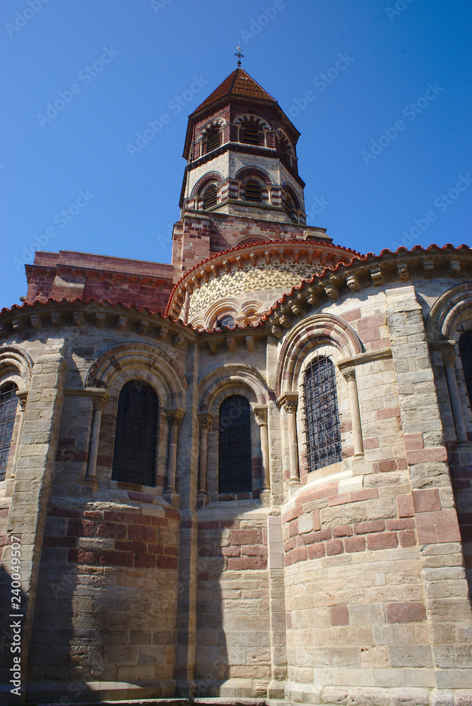 Basilique Saint-Julien de Brioude, en Haute-Loire, style Roman Auvergnat