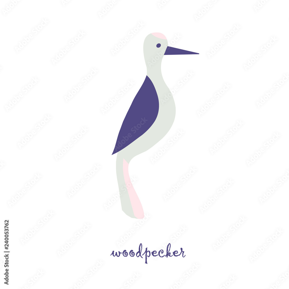 illustration animal coloring bird sticker