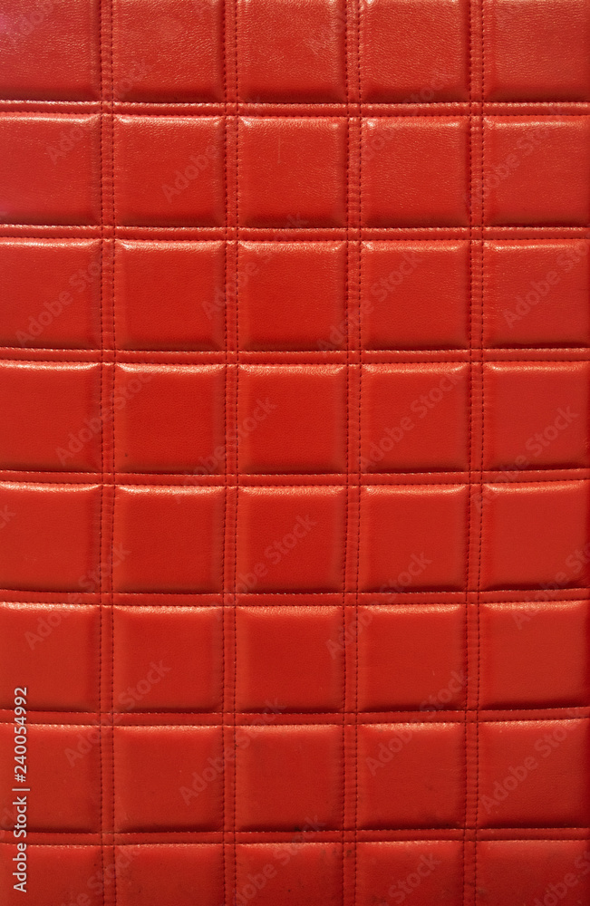 Squared red leather texture with contrast light Squared red leather texture with contrast light