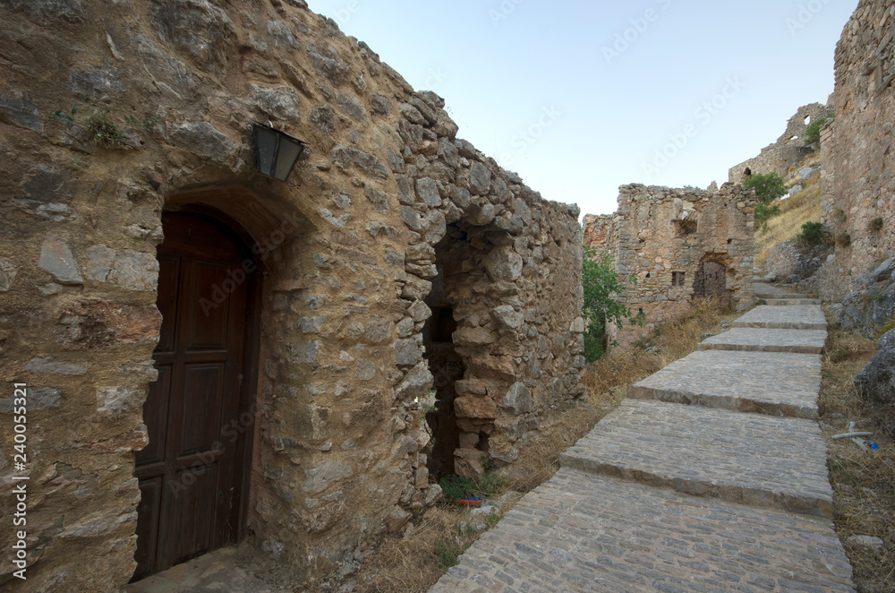 Abandoned village Anavatos, Chios island / Greece