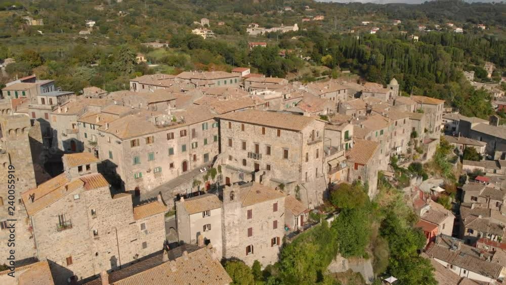Medieval village of Bolsena overlooking the lake in Tuscany Medieval village of Bolsena overlooking the lake in Tuscany