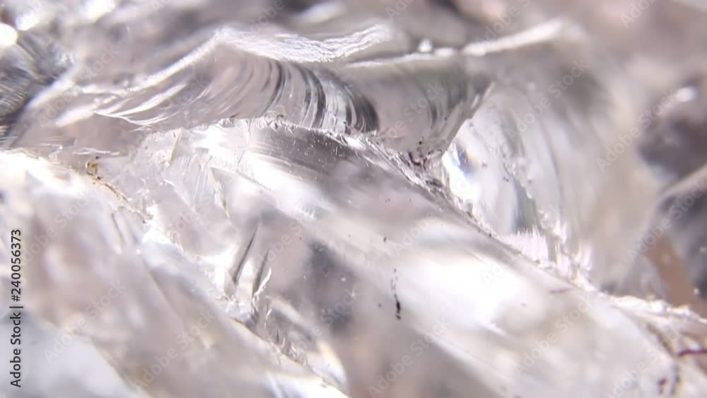 Close up of a rough gemstone quartz mineral Close up of a rough gemstone quartz mineral