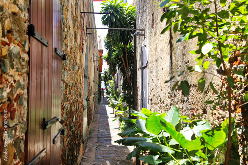 Beautiful Charlotte Amalie streets in historic city center