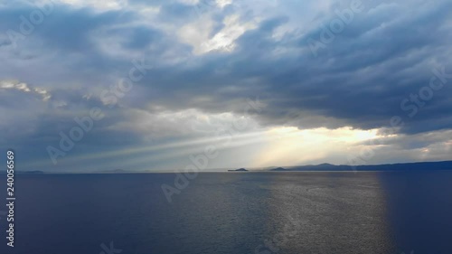 Wallpaper Mural Epic sunset in the fishing town of Bolsena Italy Torontodigital.ca