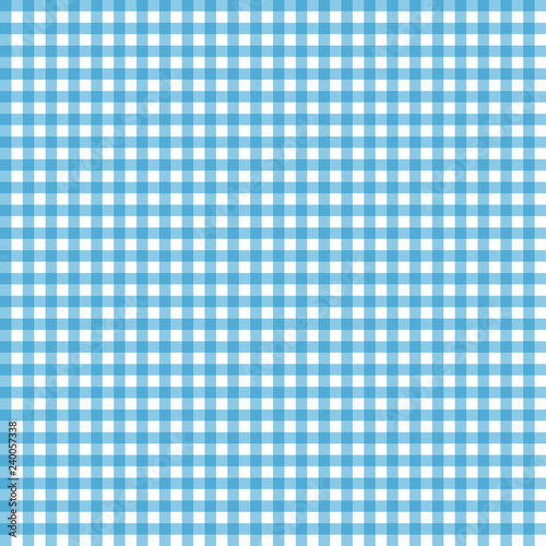 Smooth Gingham Seamless Pattern - Smooth light blue and white classic gingham texture