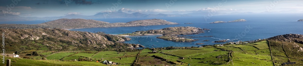 Panoramic View of the wild Atlantic Coastline