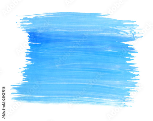 A fragment of the sky blue color background painted with watercolors