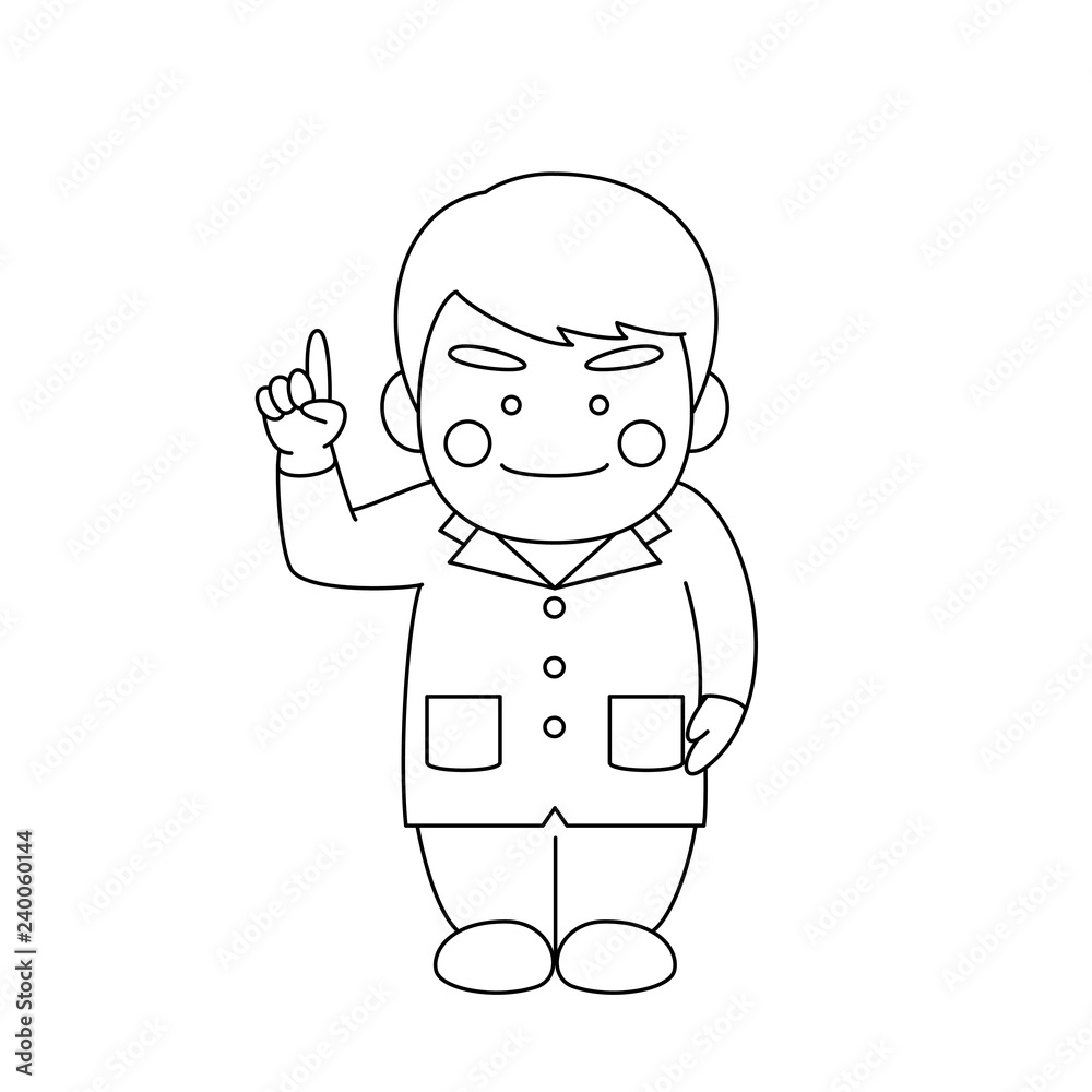 男性キャラクター白衣