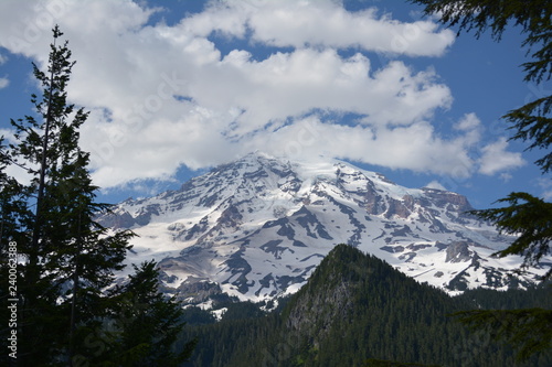 Rainier and Olympic Mountains