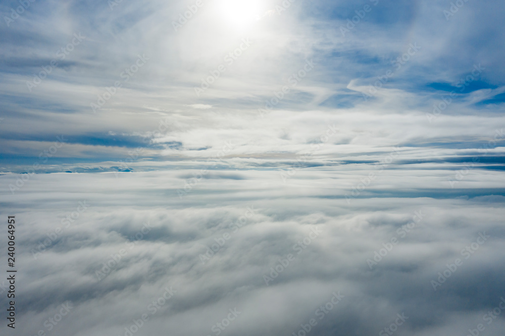 Aerial view of some beautiful clouds and a blue sky. Aerial view of some beautiful clouds and a blue sky.