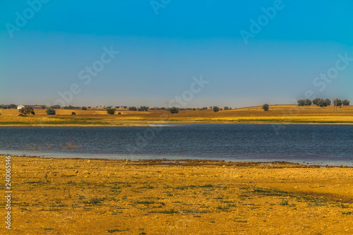 Lake in the countryside