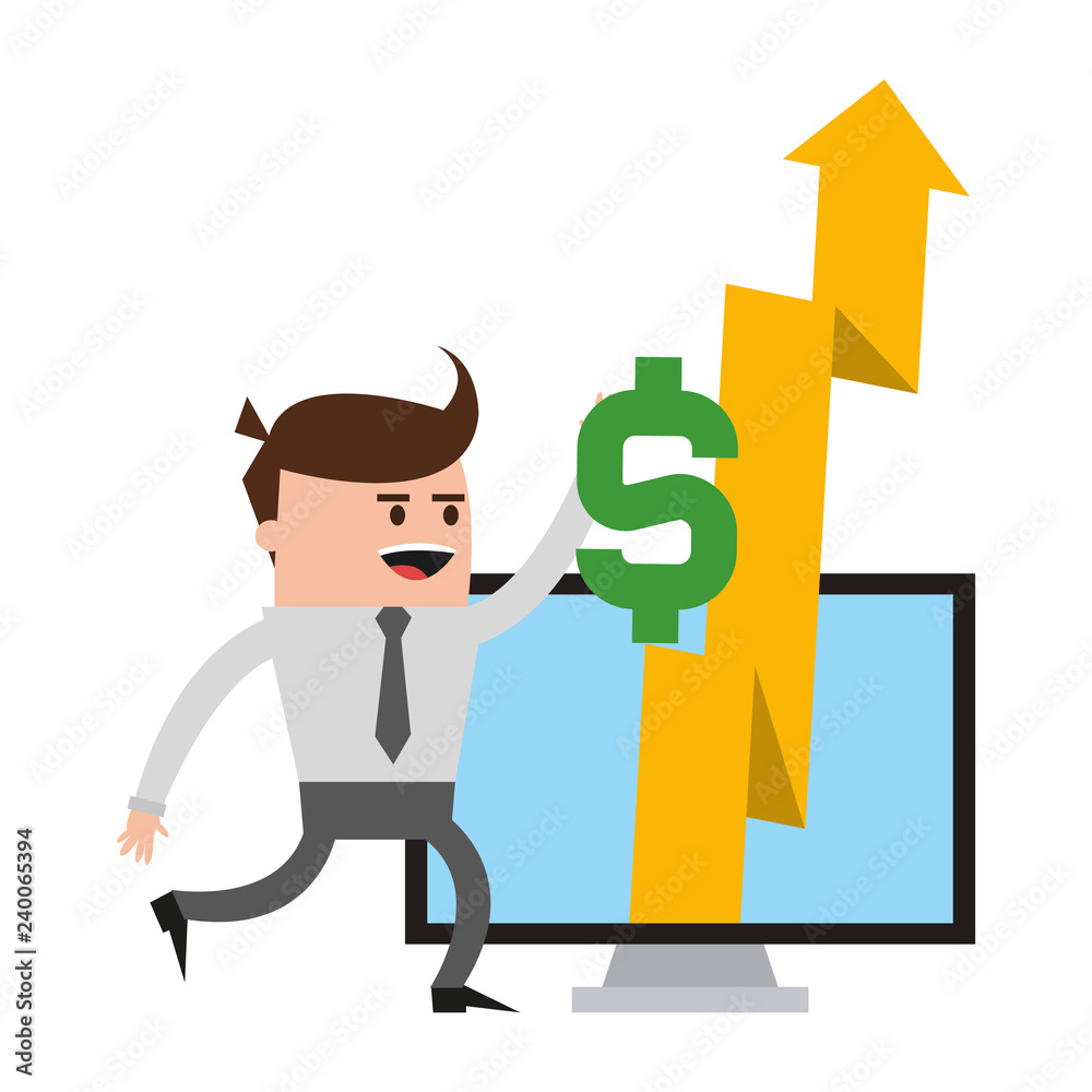 Businessman and technology Businessman and technology