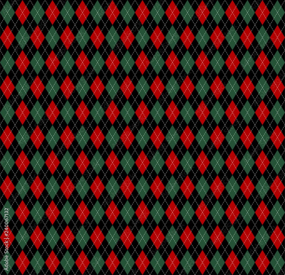 Christmas new year Argyle. Pattern Scottish cage Christmas new year Argyle. Pattern Scottish cage