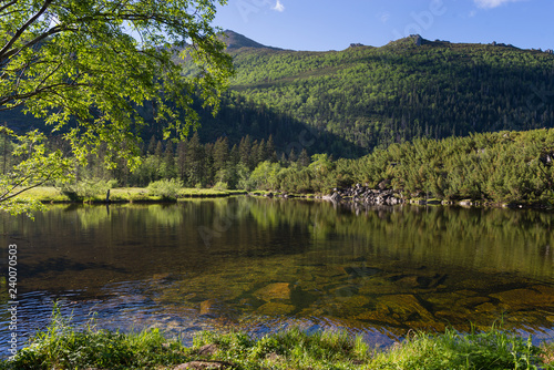 Mountains under the name Dusse Alin in Russian Far East Khabarovsk region. Beautiful mountain lake is called Seal in the mountains Dusse Alin.