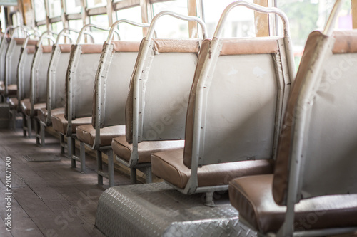 Empty seats on the bus