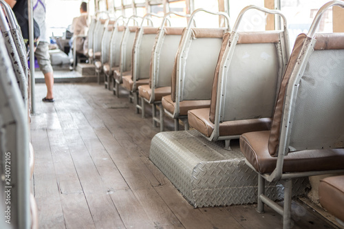 Passengers and Empty seats on the bus