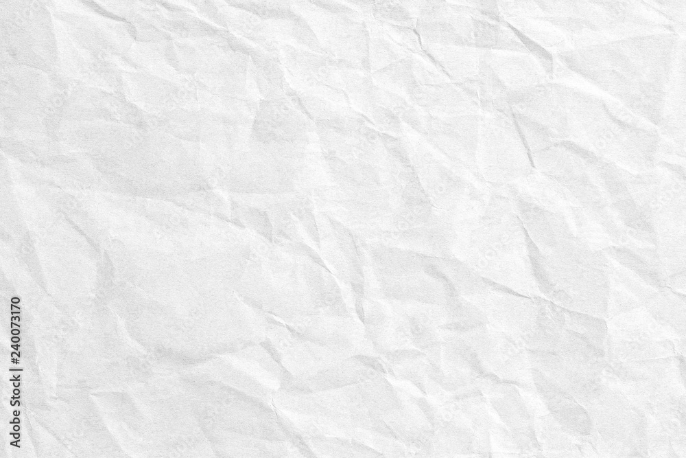 Crumpled white paper texture