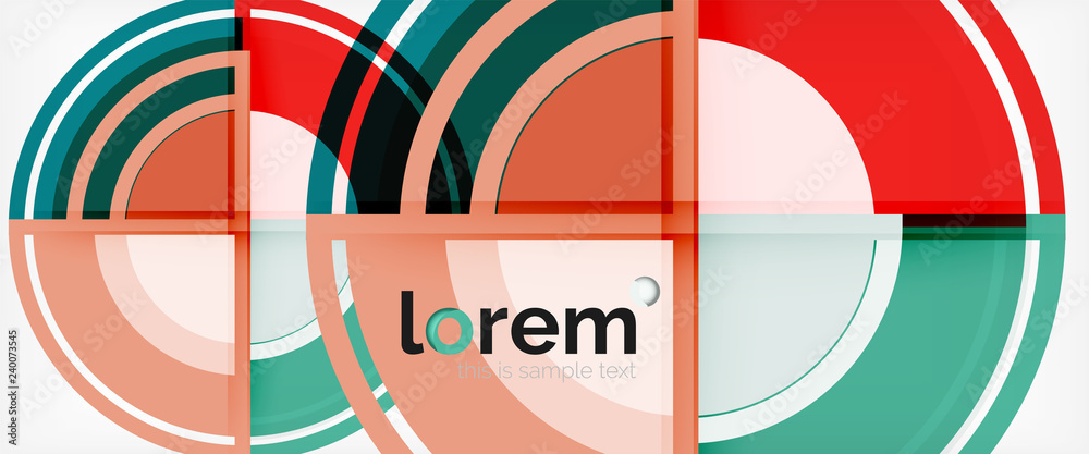 Multicolored round shapes abstract background Multicolored round shapes abstract background
