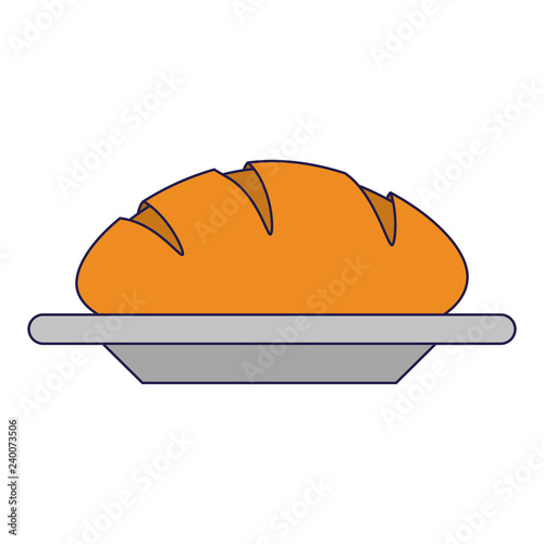 Bread on dish