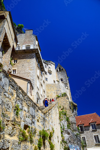 Pilgimage church in the medieval village of Rocamadour in the Lot Department of France photo
