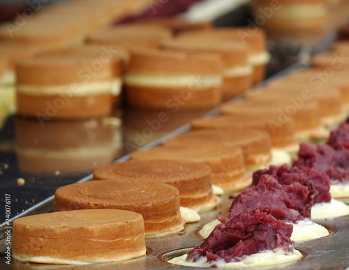 Making Red Bean Cakes