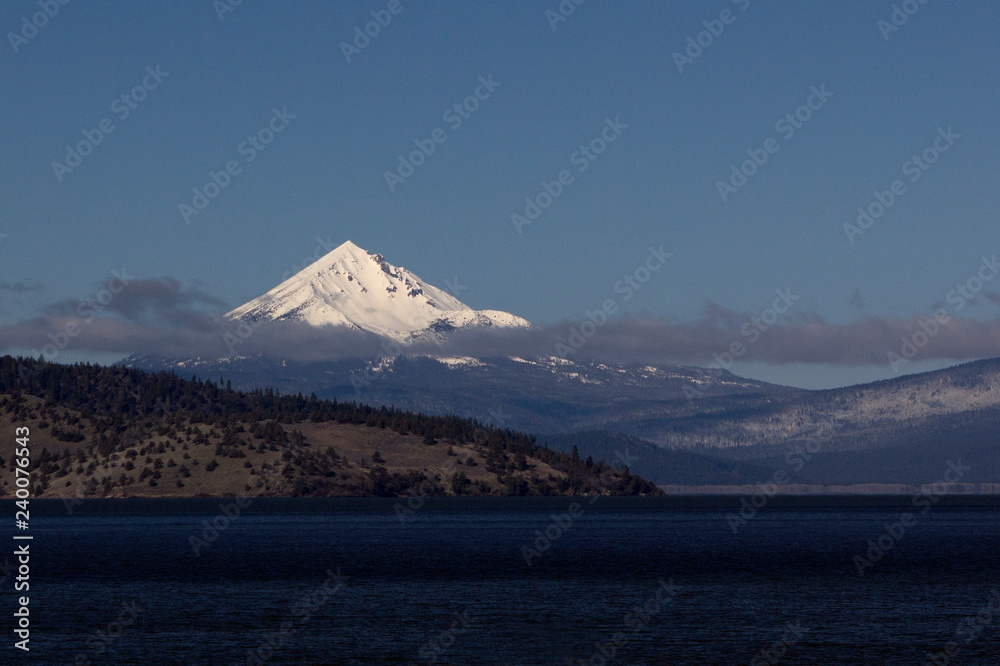 Snow-covered Mt. McLoughlin in Oregon