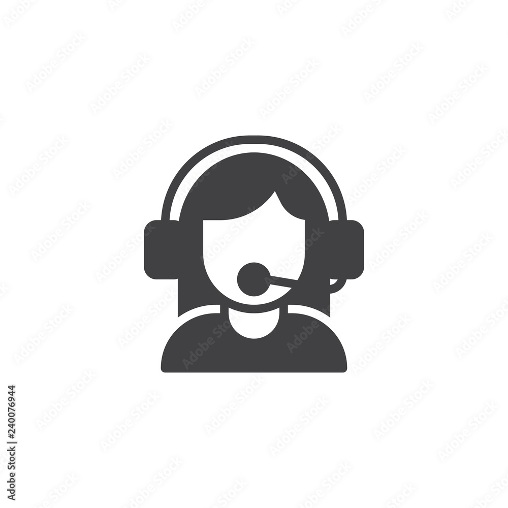 User Support, Operator vector icon. filled flat sign for mobile concept and web design. Call, center operator simple solid icon. Symbol, logo illustration. Pixel perfect vector graphics User Support, Operator vector icon. filled flat sign for mobile concept and web design. Call, center operator simple solid icon. Symbol, logo illustration. Pixel perfect vector graphics