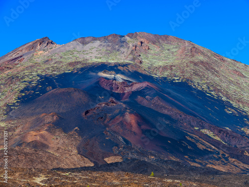 Fototapeta Naklejka Na Ścianę i Meble -  Majestic views of the volcanic landscape near volcano Teide. Tenerife. Canary Islands..Spain