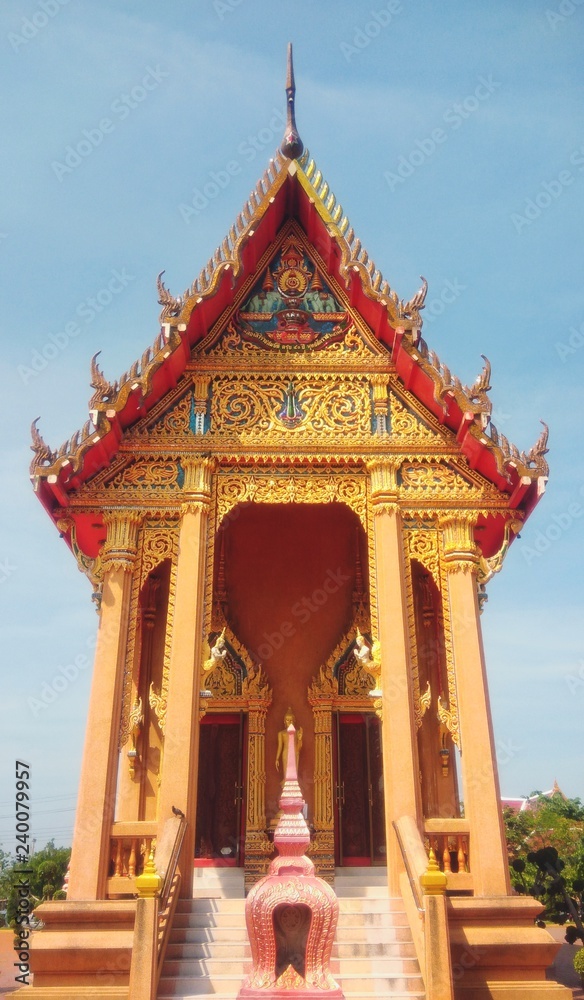Beautiful of the church in Thai temple Beautiful of the church in Thai temple
