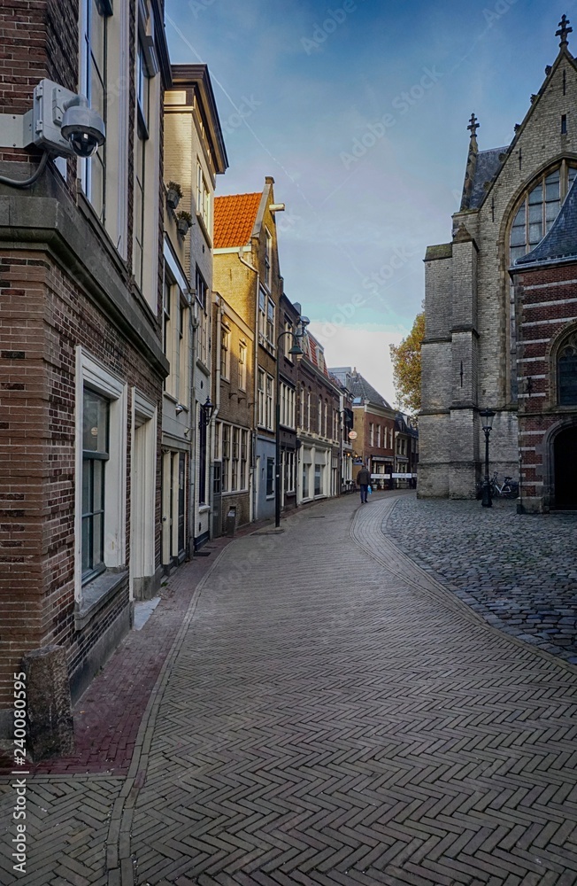 Gouda town center in the Netherlands