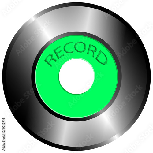 vector drawing record 45 rpm photo