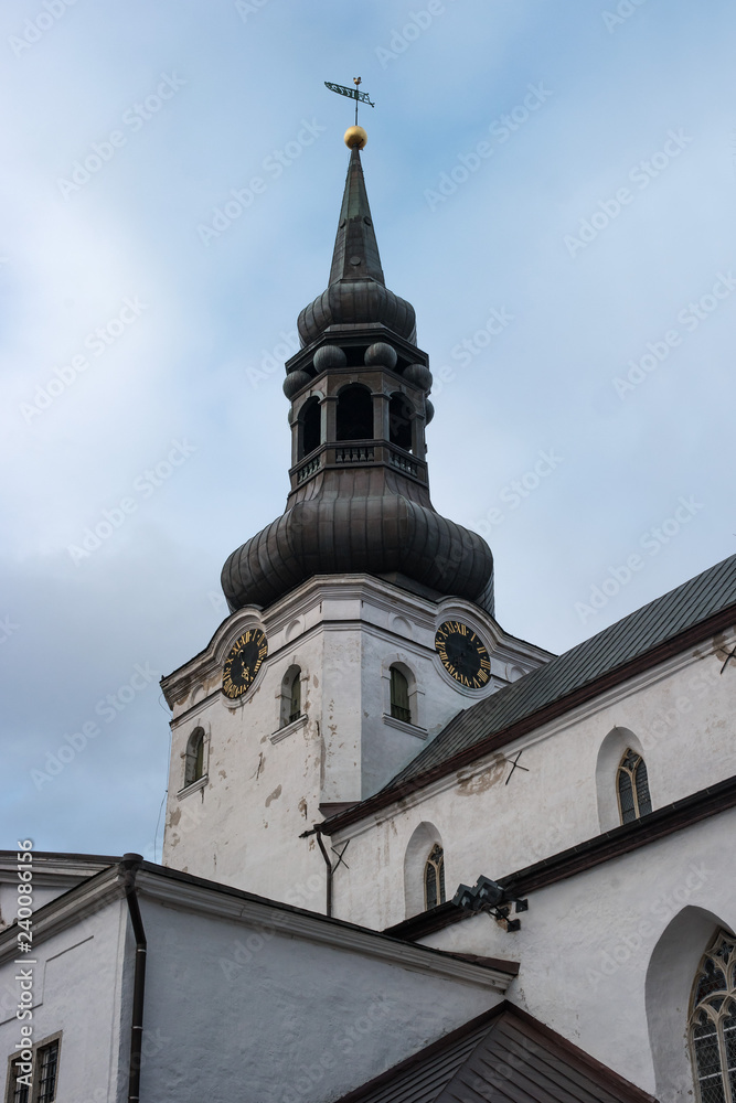 Medieval Toomkirik -Dome Church- St Mary's Cathedral on Toompea hill in Tallinn old town, Tallinn, Estonia